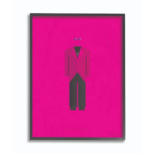 Stupell Industries Elton John Fashion Design Wall Accent with Black Frame